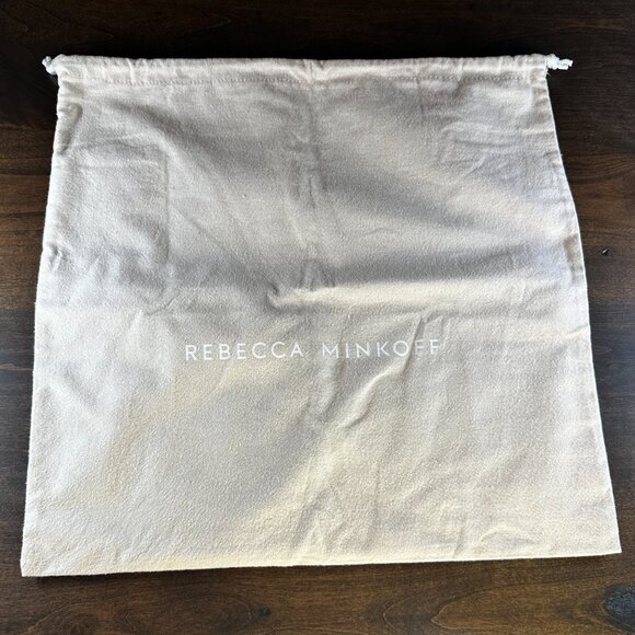 Share Rebecca Minkoff Edie Grey Quilted Leather Flap Shoulder Bag with Silver Ha - Picture 14 of 15